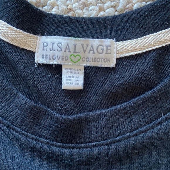 PJ Salvage black short sleeve shirt and sweatpants lounge set size medium - Picture 5 of 6